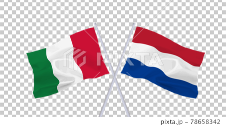 Flags of Italy and the Netherlands 78658342