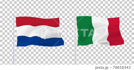 Flags of Italy and the Netherlands 78658343