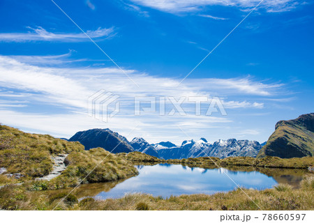 世界一美しい散歩道「ミルフォードトラック」マッキノンパスからの眺め|ニュージーランド絶景ハイキング 世界一美しい散歩道「ミルフォードトラック」マッキノンパスからの眺め|ニュージーランド絶景ハイキング 78660597
