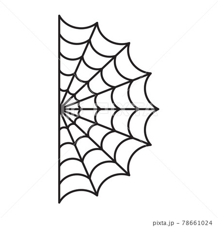 Half Spider web. Halloween cut file 78661024