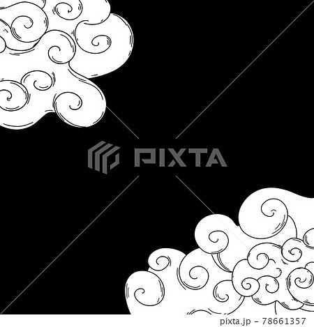 レトロ 古地図 アンティーク 雲 雲景画 レトロ 古地図 アンティーク 雲 雲景画 78661357