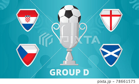 Group D of European football 2020 tournament final concept vector. Group D of European football 2020 tournament final concept vector. 78661575