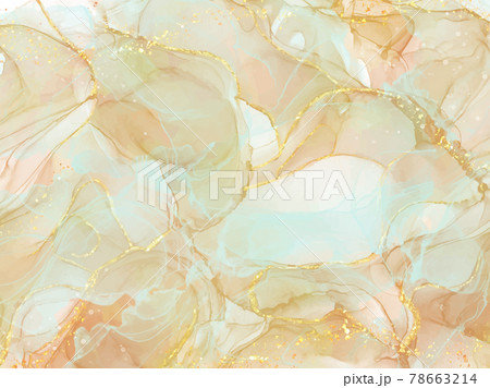 Abstract alcohol ink texture marble style background. 78663214