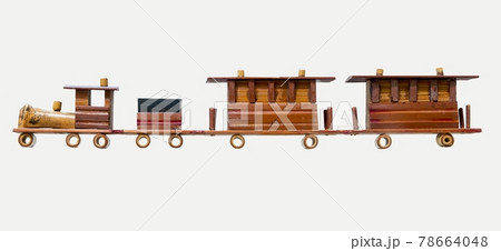 Folk art model locomotive  78664048