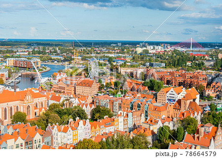 グダニスクの街並み 78664579