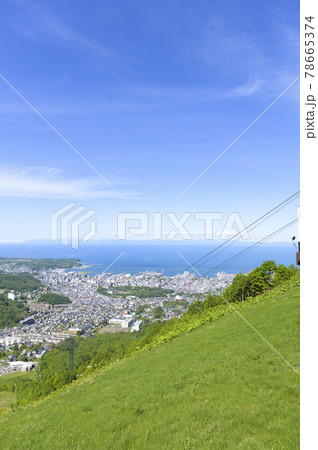 小樽天狗山からの眺め(同時撮影の動画素材あり) 小樽天狗山からの眺め(同時撮影の動画素材あり) 78665374