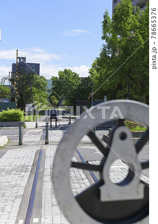 小樽 旧手宮線跡（同日撮影の関連動画素材あり） 78665376