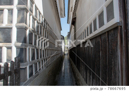 重伝建の町並み　山陽道やかげ宿　大高草小路 78667695