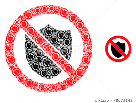 No Shield Recursion Icon Collage No Shield Recursion Icon Collage 78673142