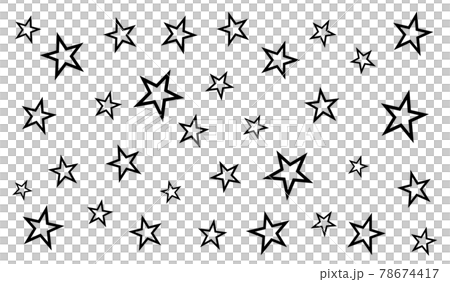 Star pattern silhouette - Stock Illustration [78674417] - PIXTA