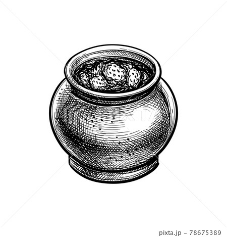 Apple jam jar sketch icon Apple jam jar vector sketch icon isolated on  background hand drawn apple jam jar icon apple jam  CanStock