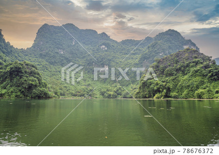 Trang An Scenic Landscape Complex in Ninh Binh Province, Vietnam A UNESCO World Heritage Site. Resumption of tourism in Vietnam after quarantine Coronovirus COVID 19 78676372