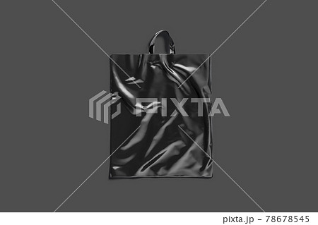 Black Loop Handle Plastic Bag - 3D Model by rebrandy