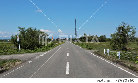 きらら街道(北海道南幌町) きらら街道(北海道南幌町) 78680560