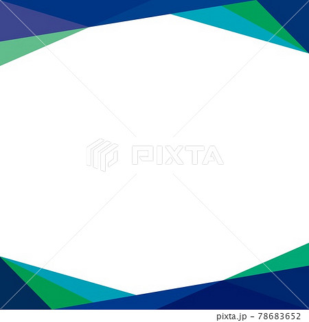 幾何学模様　フレーム　三角形　ホワイトスペース 78683652
