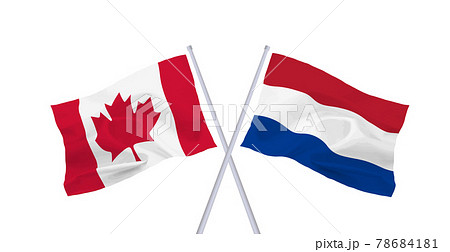 カナダとオランダの国旗