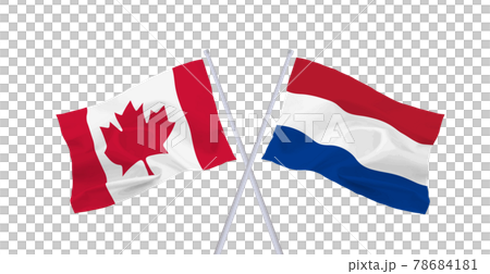 カナダとオランダの国旗 78684181