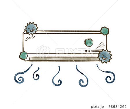 汚れが溜まっているエアコン 78684262