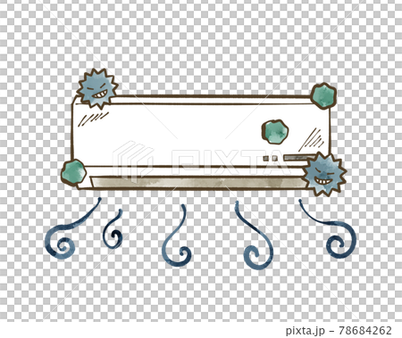 汚れが溜まっているエアコン 78684262