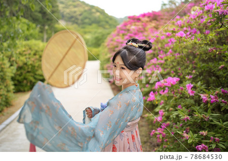 中国漢服女子のポートレート 78684530