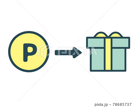 ポイントを商品と交換するイメージ 78685737