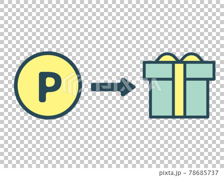 ポイントを商品と交換するイメージ 78685737