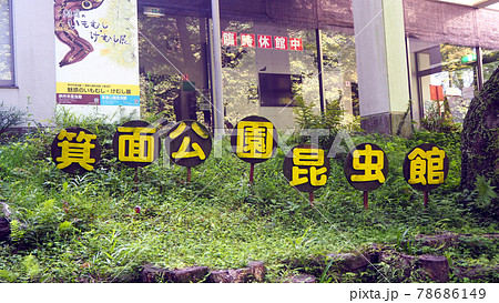 箕面公園の滝道にある昆虫館 箕面公園の滝道にある昆虫館 78686149