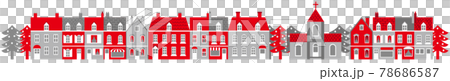 European-style cityscape with the image of Christmas European-style cityscape with the image of Christmas 78686587