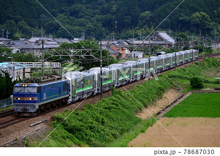 東海道本線を行くEF510-505の牽くH100系甲種輸送 78687030