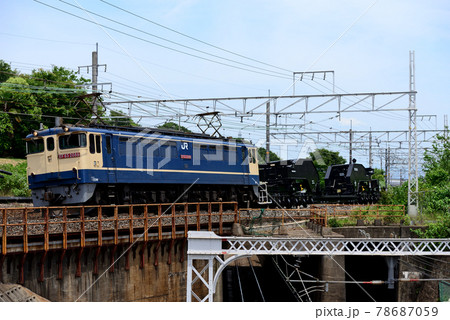 東海道本線を行くEF652089シキ850D回送列車 東海道本線を行くEF652089シキ850D回送列車 78687059