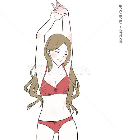 Women's underwear silhouette - Stock Illustration [75473644] - PIXTA