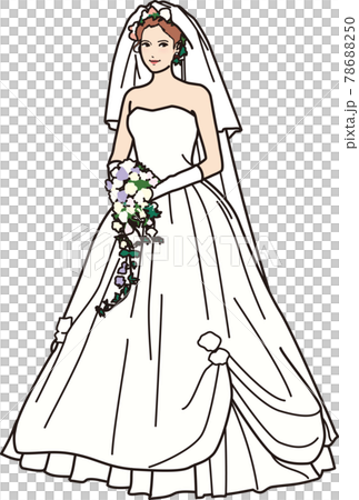 穿婚紗的整個女人的緊身胸衣 78688250