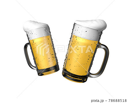 ビール　ジョッキ　生ビール　アルファ付き 78688518