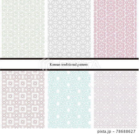 Korean traditional pattern 78688627