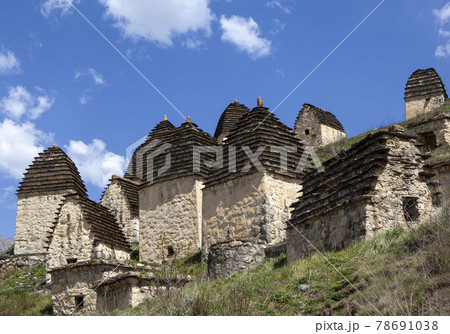 Tower-type crypts. Dargavs. North Ossetia. Russia Tower-type crypts. Dargavs. North Ossetia. Russia 78691038