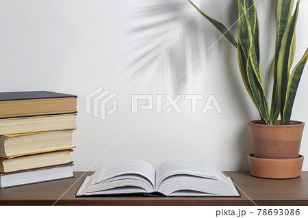 Book background. Open book on a table in a university or home desk and school library. Reading, literature, study and knowledge concept. Book background. Open book on a table in a university or home desk and school library. Reading, literature, study and knowledge concept. 78693086
