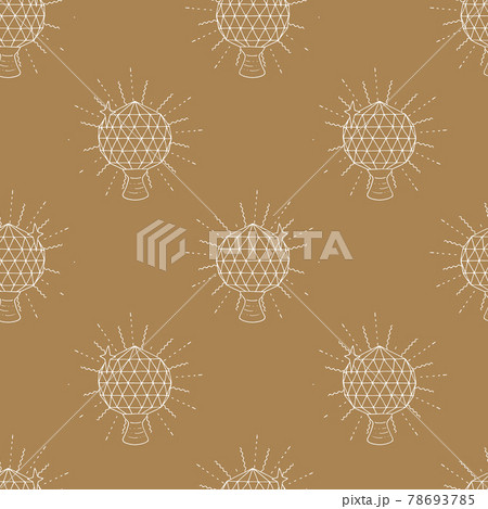 Monochrome seamless pattern with hand drawn white crystals on golden background. Monochrome seamless pattern with hand drawn white crystals on golden background. 78693785