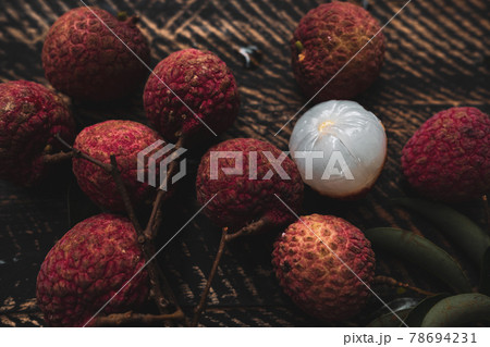 High Angle View Of Litchis High Angle View Of Litchis 78694231