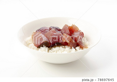 まぐろの漬け丼（キハダマグロ） 78697645