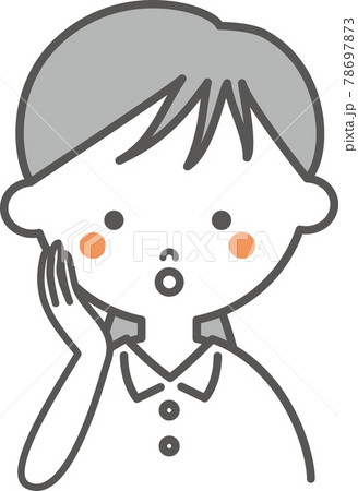 白い服の女の子のイラストのイラスト素材