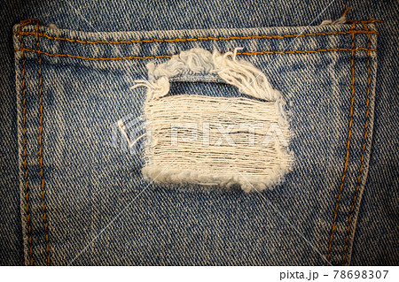 Torn denim vintage background. 78698307