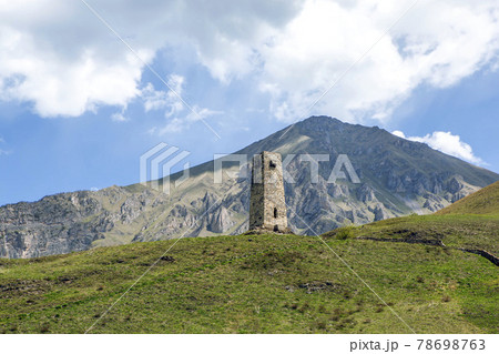 Watchtower of the Alikovs. Ossetia. Russia Watchtower of the Alikovs. Ossetia. Russia 78698763