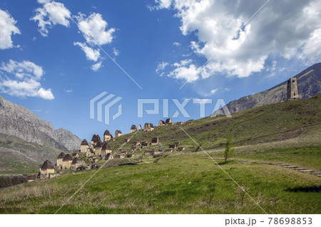 Tower-type crypts. Dargavs. North Ossetia. Russia 78698853