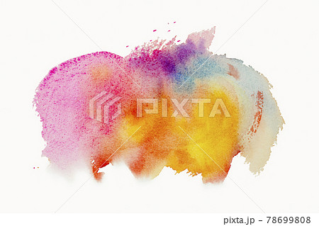 Bright Watercolor brush abstract illustration. 78699808