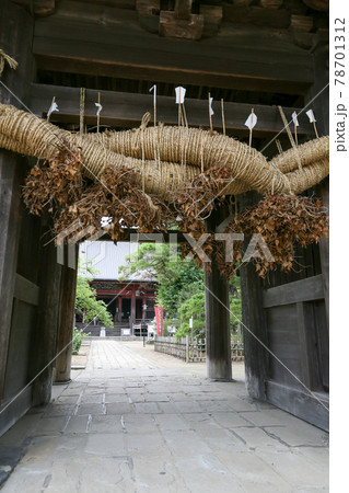 千葉県 成田市 夏 滑河山龍正院(滑河観音)仁王門 千葉県 成田市 夏 滑河山龍正院(滑河観音)仁王門 78701312