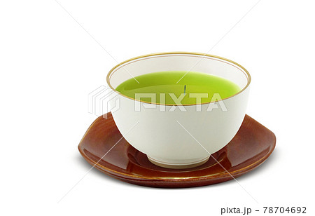 湯呑み 緑茶 飲み物 イラスト リアル 茶托 茶柱 78704692