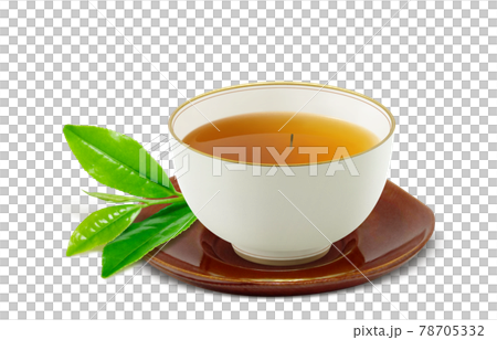 Teacup Hojicha Barley Tea Drink Illustration Real Teacup Tea Leaf Tea Pillar 78705332
