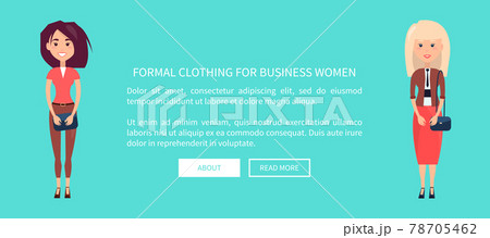 Formal Clothing for Business Women Color Card 78705462