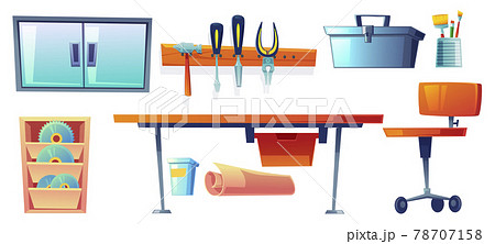 Garage instruments, tools for carpentry works 78707158