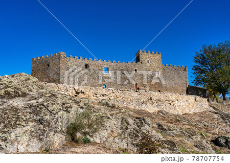 The ancient castle of montanchez near Caceres, Extremadura, Spain 78707754